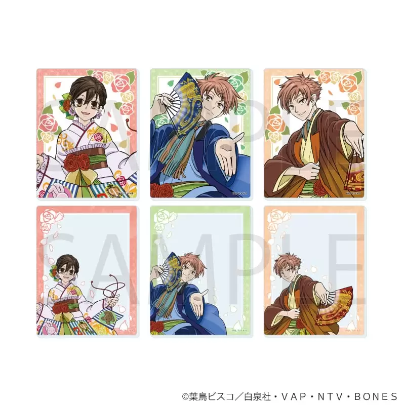 【A3】アクリルカード「桜蘭高校ホスト部」02/ブラインド(全6種)(描き下ろしイラスト) 1BOX入数：6