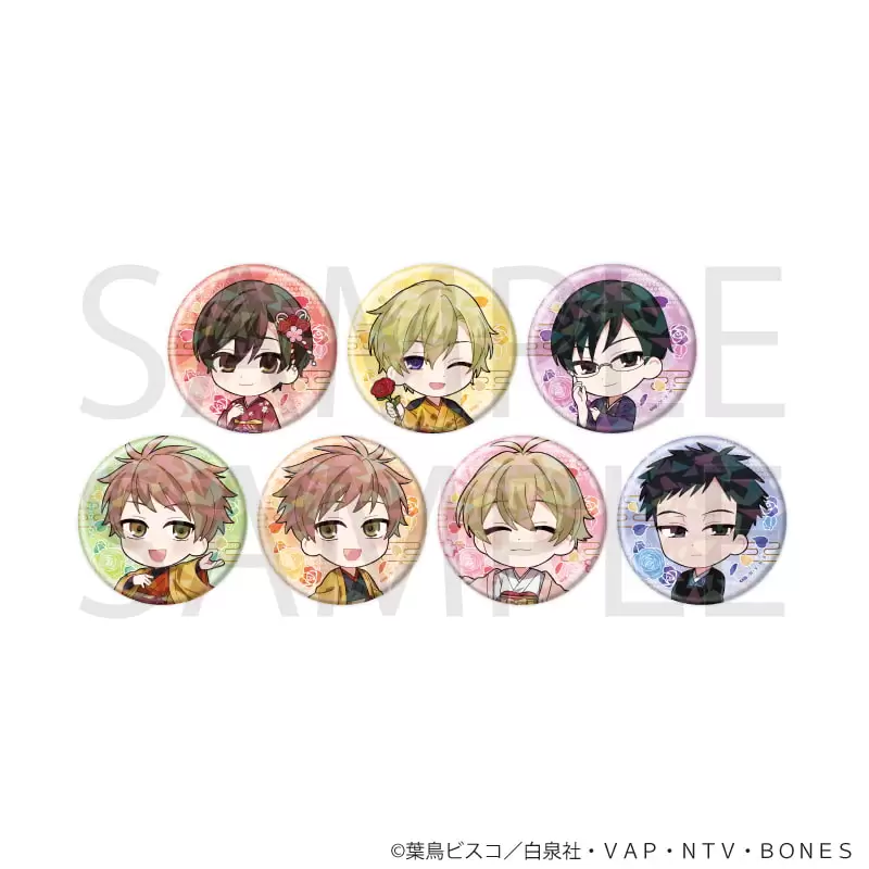 【A3】ホログラム缶バッジ(57mm)「桜蘭高校ホスト部」02/ブラインド(全7種)(ミニキャライラスト) 1BOX入数：7