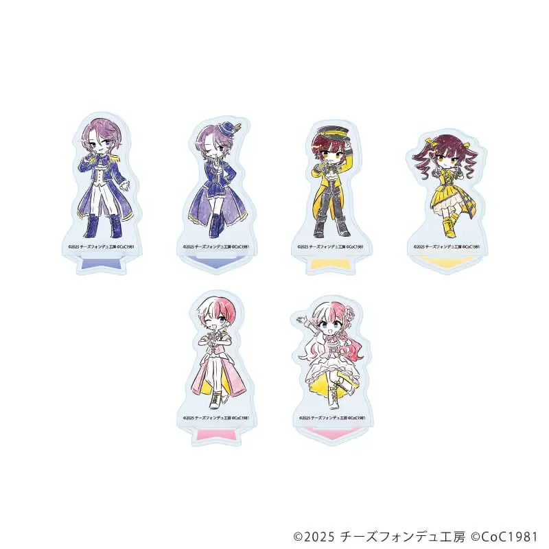 【A3】アクリルぷちスタンド「きみの煌めきに恋してる」01/ブラインド(全6種) アイドルステージver.(グラフアートイラスト) 1BOX入数：6