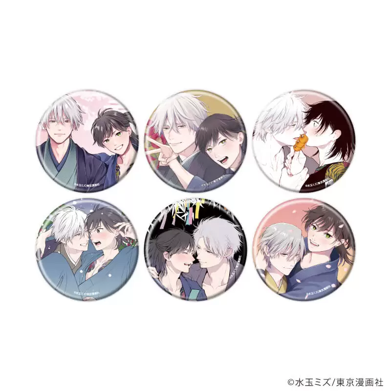 【A3】缶バッジ「虎に四目屋」01/ブラインド(全6種)(公式＆描き下ろしイラスト) 1BOX入数：6