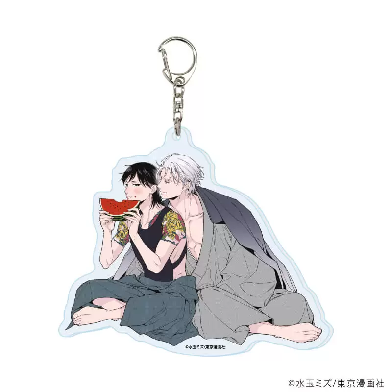 【A3】デカアクリルキーホルダー「虎に四目屋」01/四目屋宗明＆虎(公式イラスト)