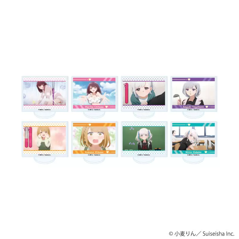 【A3】アクリルぷちスタンド「茉莉花ちゃんの好感度はぶっ壊れている」01/ブラインド(全8種)(場面写イラスト) 1BOX入数：8
