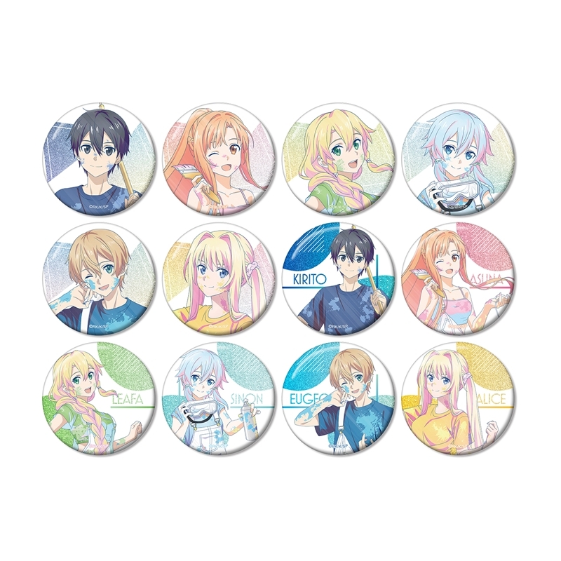 【アルマビアンカ】ソードアート・オンライン 描き下ろし ペイントスタイルver. トレーディング Ani-Art clear label 第2弾 グリッター缶バッジ 1BOX入数：12