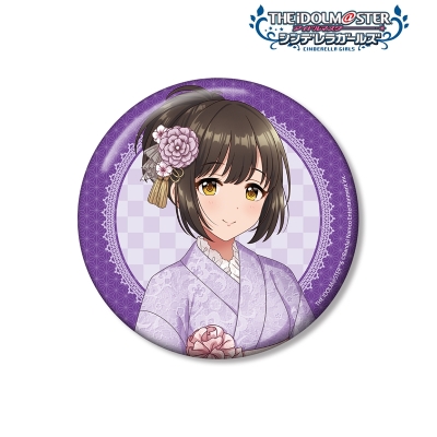 【アルマビアンカ】アイドルマスター シンデレラガールズ 描き下ろし 鷹富士茄子 レース着物ver. 100mm缶バッジ