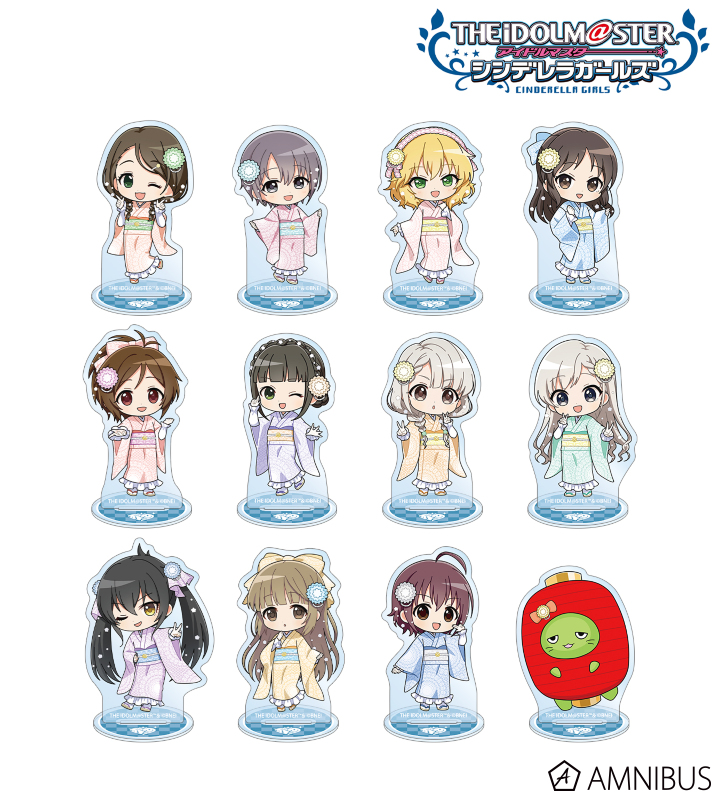 【アルマビアンカ】アイドルマスター シンデレラガールズ トレーディング ちびキャラ レース着物ver. アクリルスタンド 1BOX入数：12