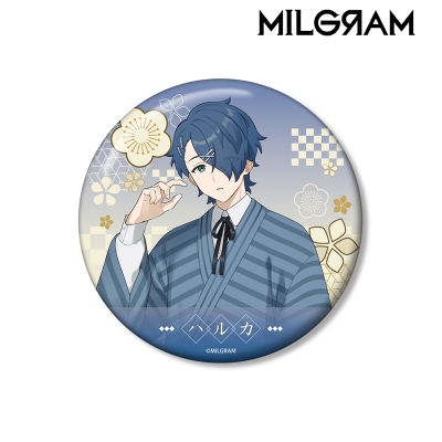【アルマビアンカ】MILGRAM -ミルグラム- 描き下ろし ハルカ レトロ和装ver. 100mm缶バッジ