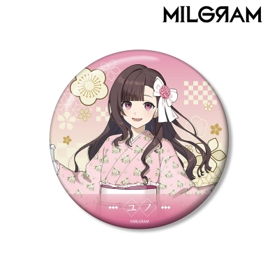 【アルマビアンカ】MILGRAM -ミルグラム- 描き下ろし ユノ レトロ和装ver. 100mm缶バッジ