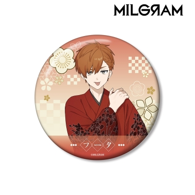 【アルマビアンカ】MILGRAM -ミルグラム- 描き下ろし フータ レトロ和装ver. 100mm缶バッジ