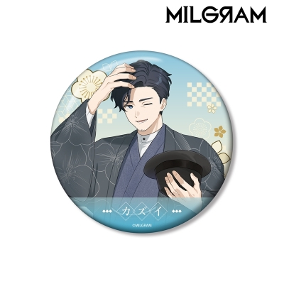【アルマビアンカ】MILGRAM -ミルグラム- 描き下ろし カズイ レトロ和装ver. 100mm缶バッジ