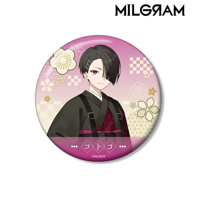 【アルマビアンカ】MILGRAM -ミルグラム- 描き下ろし コトコ レトロ和装ver. 100mm缶バッジ