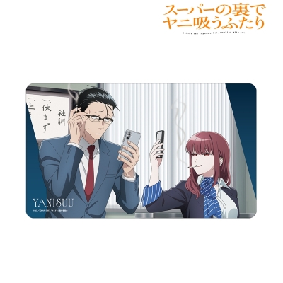 【アルマビアンカ】TVアニメ「スーパーの裏でヤニ吸うふたり」 描き下ろし 佐々木＆田山 if ふたりが同じ職場だったらver. マルチデスクマット