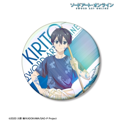 【アルマビアンカ】ソードアート・オンライン 描き下ろし キリト ペイントスタイルver. Ani-Art clear label 第2弾 75mmオーロラ缶バッジ