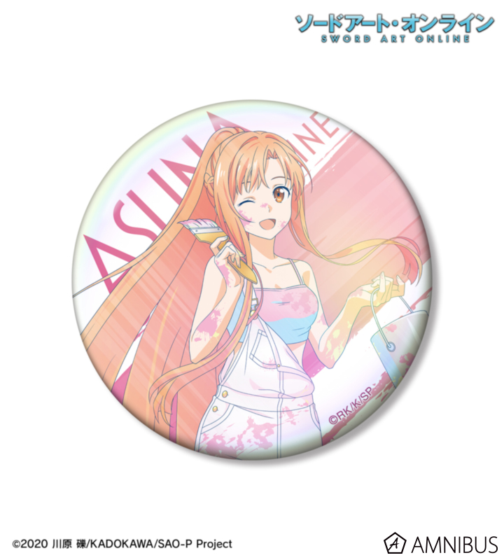 【アルマビアンカ】ソードアート・オンライン 描き下ろし アスナ ペイントスタイルver. Ani-Art clear label 第2弾 75mmオーロラ缶バッジ