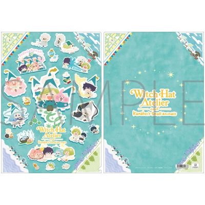 【ムービック】とんがり帽子のアトリエ クリアファイル/集合ビジュアルVer. カナヘイの小動物コラボ