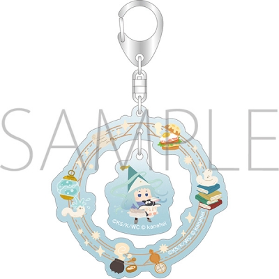 【ムービック】とんがり帽子のアトリエ ゆらゆらアクリルキーホルダー/リチェ カナヘイの小動物コラボ