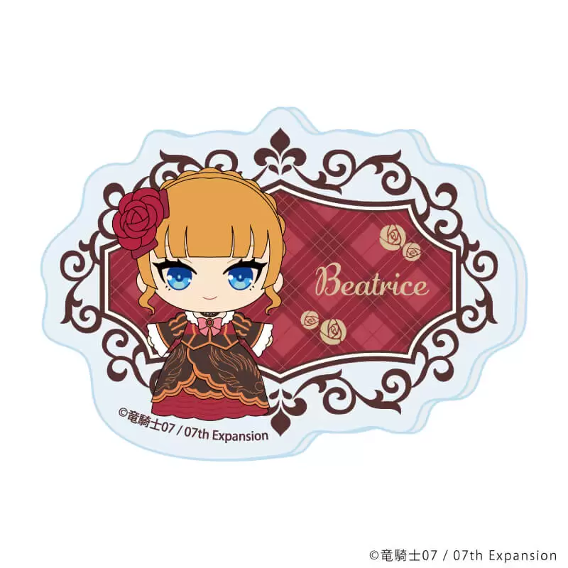 【A3】おなまえアクリルプレートバッジ「うみねこのなく頃に」02/ベアトリーチェ(ミニキャライラスト)