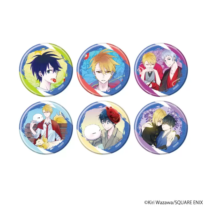 【A3】缶バッジ「不機嫌なモノノケ庵」01/ブラインド(全6種) 1BOX入数：6