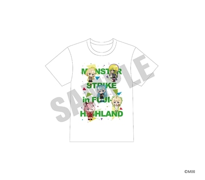 【KADOKAWA】モンスターストライク Tシャツ 富士急ハイランドver. 白