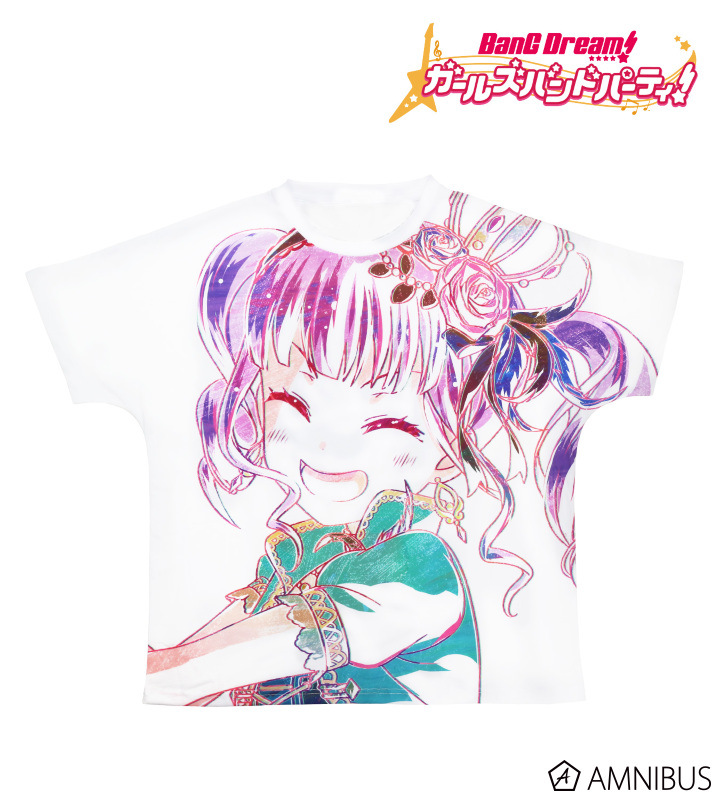 【アルマビアンカ】BanG Dream！ ガールズバンドパーティ！ Ani-Art フルグラフィックTシャツ 宇田川あこ (Roselia)ユニセックス(サイズ/XL)