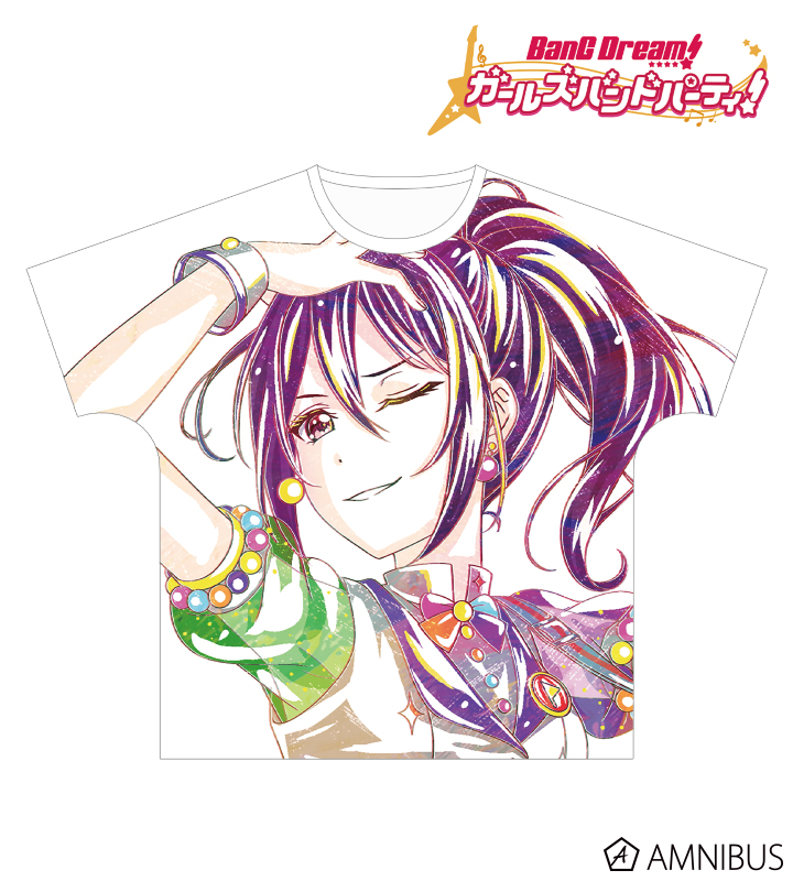 【アルマビアンカ】BanG Dream！ ガールズバンドパーティ！ Ani-Art フルグラフィックTシャツ 瀬田薫 (ハロー、ハッピーワールド！)ユニセックス(サイズ/XL)