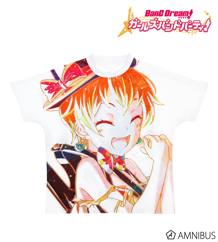 【アルマビアンカ】BanG Dream！ ガールズバンドパーティ！ Ani-Art フルグラフィックTシャツ 北沢はぐみ (ハロー、ハッピーワールド！)ユニセックス(サイズ/XL)
