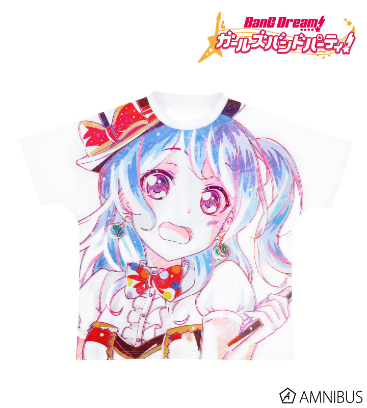 【アルマビアンカ】BanG Dream！ ガールズバンドパーティ！ Ani-Art フルグラフィックTシャツ 松原花音 (ハロー、ハッピーワールド！)ユニセックス(サイズ/XL)
