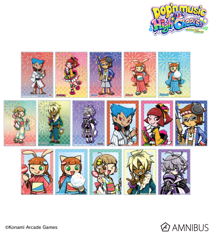 【アルマビアンカ】pop'n music High☆Cheers！！ 描き下ろし 夏祭りver. トレーディングアクリルカード 1BOX入数：16