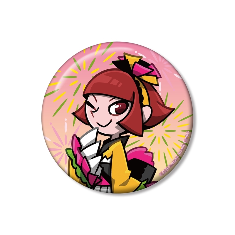 【アルマビアンカ】pop'n music High☆Cheers！！ 描き下ろし 鹿ノ子 夏祭りver. 75mm缶バッジ