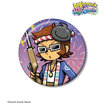 【アルマビアンカ】pop'n music High☆Cheers！！ 描き下ろし MZD 夏祭りver. 75mm缶バッジ