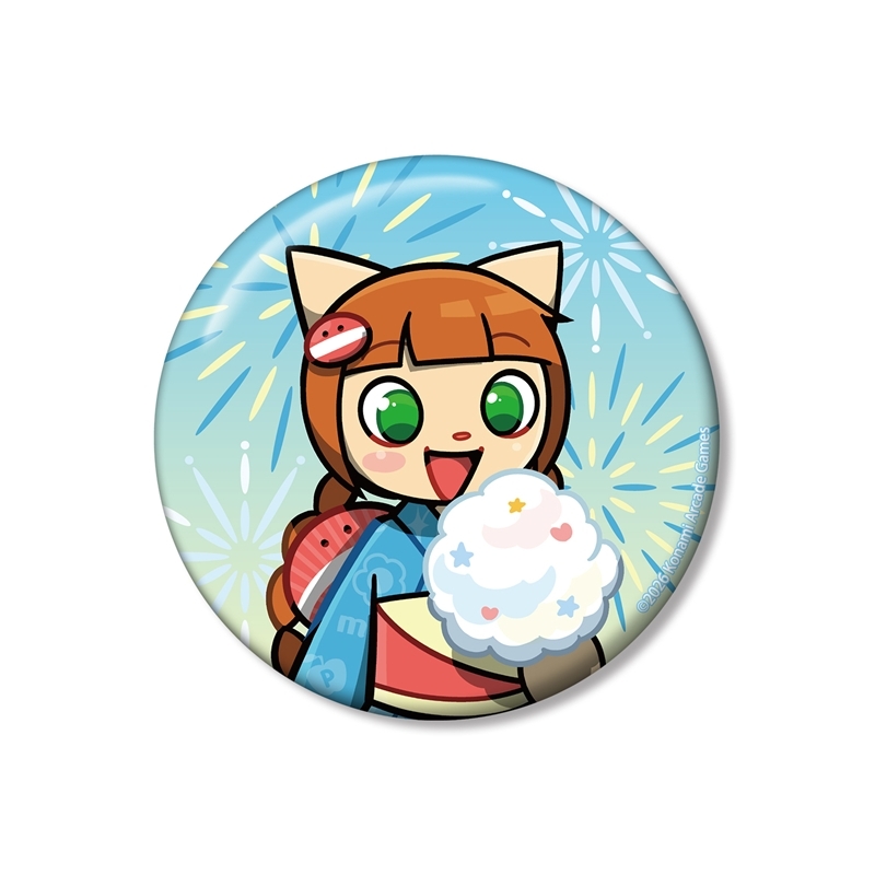 【アルマビアンカ】pop'n music High☆Cheers！！ 描き下ろし ニャミ 夏祭りver. 75mm缶バッジ