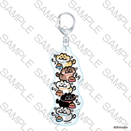 【KADOKAWA】「ねことしもべ」ちょっとロングなアクリルキーホルダー もりもり