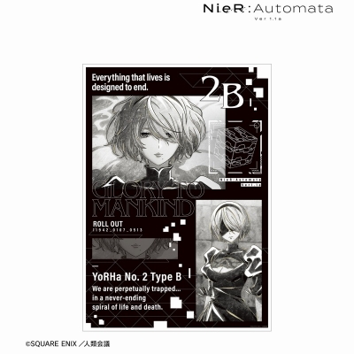 【アルマビアンカ】アニメ「NieR：Automata Ver1.1a」 2B Ani-Art BLACK LABEL A3マット加工ポスター