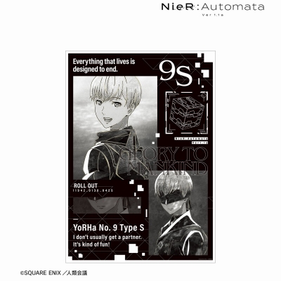 【アルマビアンカ】アニメ「NieR：Automata Ver1.1a」 9S Ani-Art BLACK LABEL A3マット加工ポスター