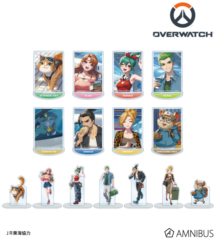 【アルマビアンカ】オーバーウォッチ 描き下ろし 旅行ver. トレーディングアクリルスタンド 1BOX入数：15