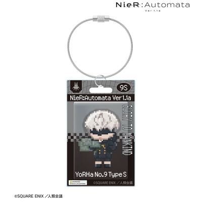 【アルマビアンカ】アニメ「NieR：Automata Ver1.1a」 9S DOT DOT パッケージ風アクリルキーホルダー