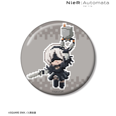 【アルマビアンカ】アニメ「NieR：Automata Ver1.1a」 2B DOT DOT 100mm缶バッジ ver.B