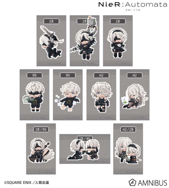 【アルマビアンカ】アニメ「NieR：Automata Ver1.1a」 トレーディング DOT DOT イラストカード 1BOX入数：10