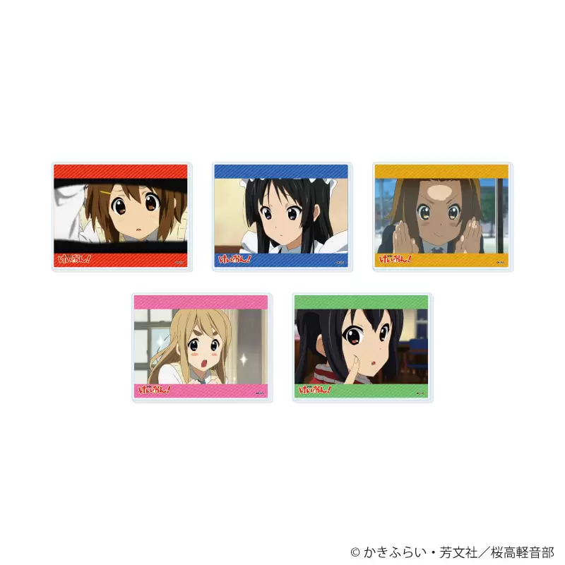 【A3】アクリルカード「TVアニメ『けいおん！』」01/ブラインド(全5種)(場面写イラスト) 1BOX入数：5