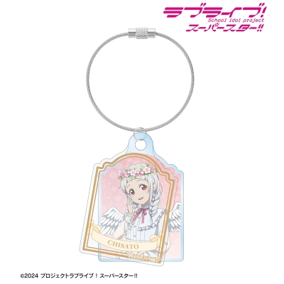 【アルマビアンカ】ラブライブ！スーパースター！！ 描き下ろし 嵐 千砂都 天使ver. 2連ワイヤーアクリルキーホルダー