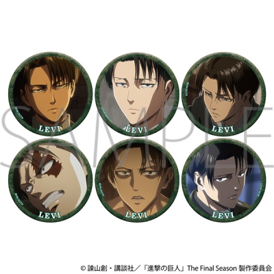 【ムービック】進撃の巨人 リヴァイがいっぱいキャラバッジコレクション 1BOX入数：6