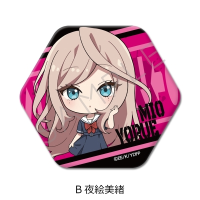 【シンクイノベーション】対ありでした。-お嬢さまは格闘ゲームなんてしない- 六角形缶バッジ B 夜絵美緒