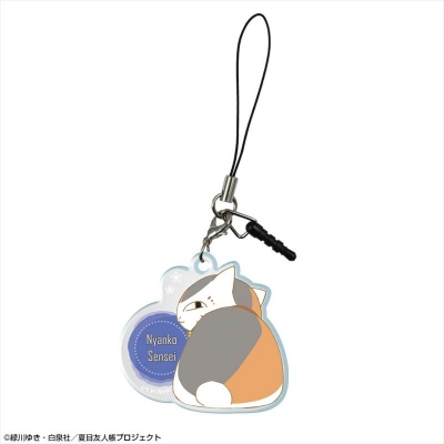 【ライセンスエージェント】夏目友人帳 アクリルイヤホンジャックアクセサリー デザイン03(ニャンコ先生/C)