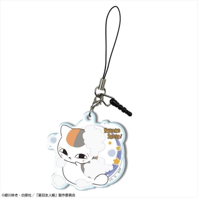 【ライセンスエージェント】夏目友人帳 アクリルイヤホンジャックアクセサリー Ver.2 デザイン02(ニャンコ先生/B)