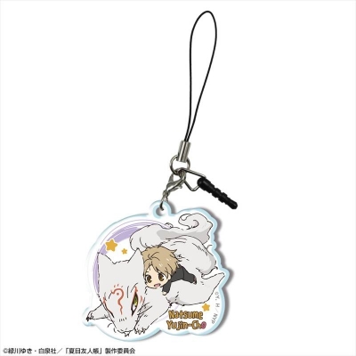 【ライセンスエージェント】夏目友人帳 アクリルイヤホンジャックアクセサリー Ver.2 デザイン07(夏目貴志＆斑/A)