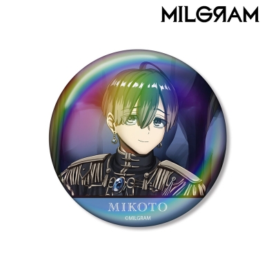 【アルマビアンカ】MILGRAM -ミルグラム- 描き下ろし ミコト バースデーver. 第3弾 オーロラ缶バッジ
