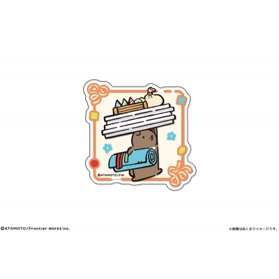 【カナリア】タヌキとキツネ アクリルバッジ 04 クマ