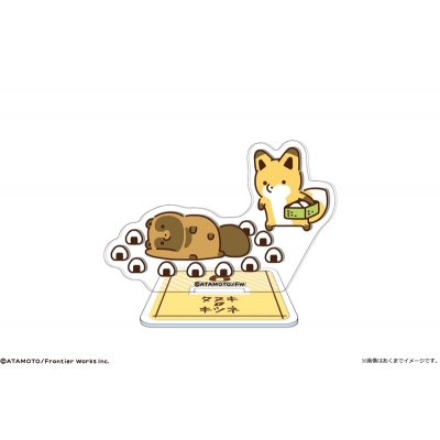 【カナリア】タヌキとキツネ ミニアクリルスタンド 01 タヌキ＆キツネ A