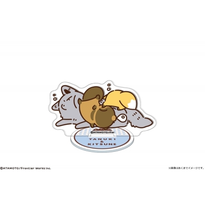 【カナリア】タヌキとキツネ ミニアクリルスタンド 03 タヌキ＆キツネ＆オオカミ