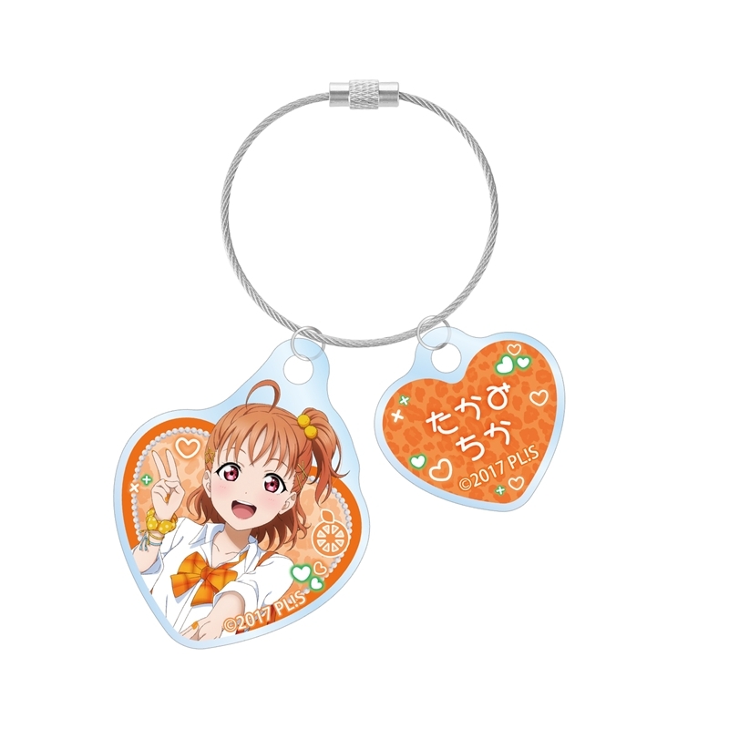 【アルマビアンカ】ラブライブ！サンシャイン！！ 描き下ろし 高海千歌 ギャル制服ver. 2連ワイヤーアクリルキーホルダー