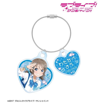 【アルマビアンカ】ラブライブ！サンシャイン！！ 描き下ろし 渡辺 曜 ギャル制服ver. 2連ワイヤーアクリルキーホルダー